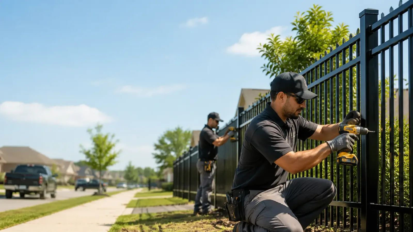 Metal Fence Installation in Sunset, TX
